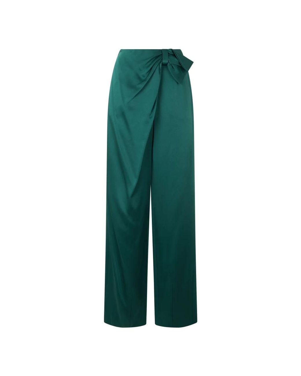 Alberta Ferretti Green Wide Trousers