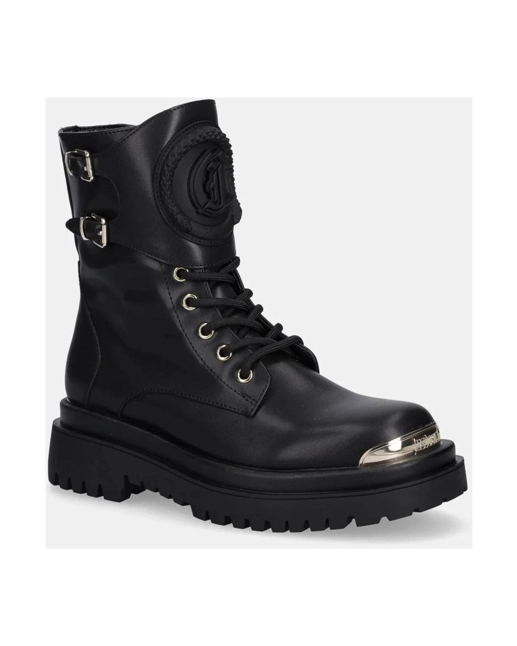 Just Cavalli Black Schnürstiefelette