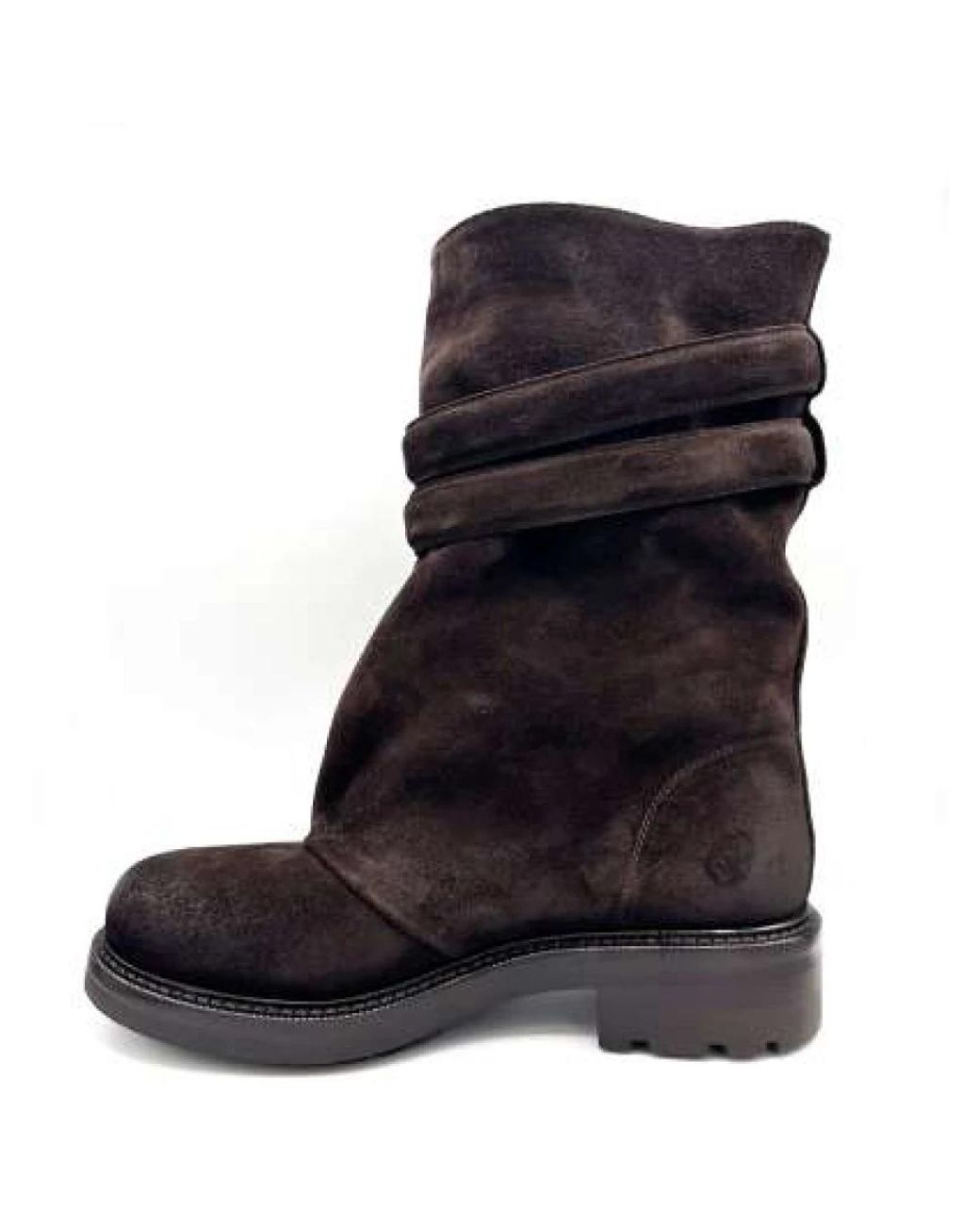 Strategia Black Biker Ankle Boot