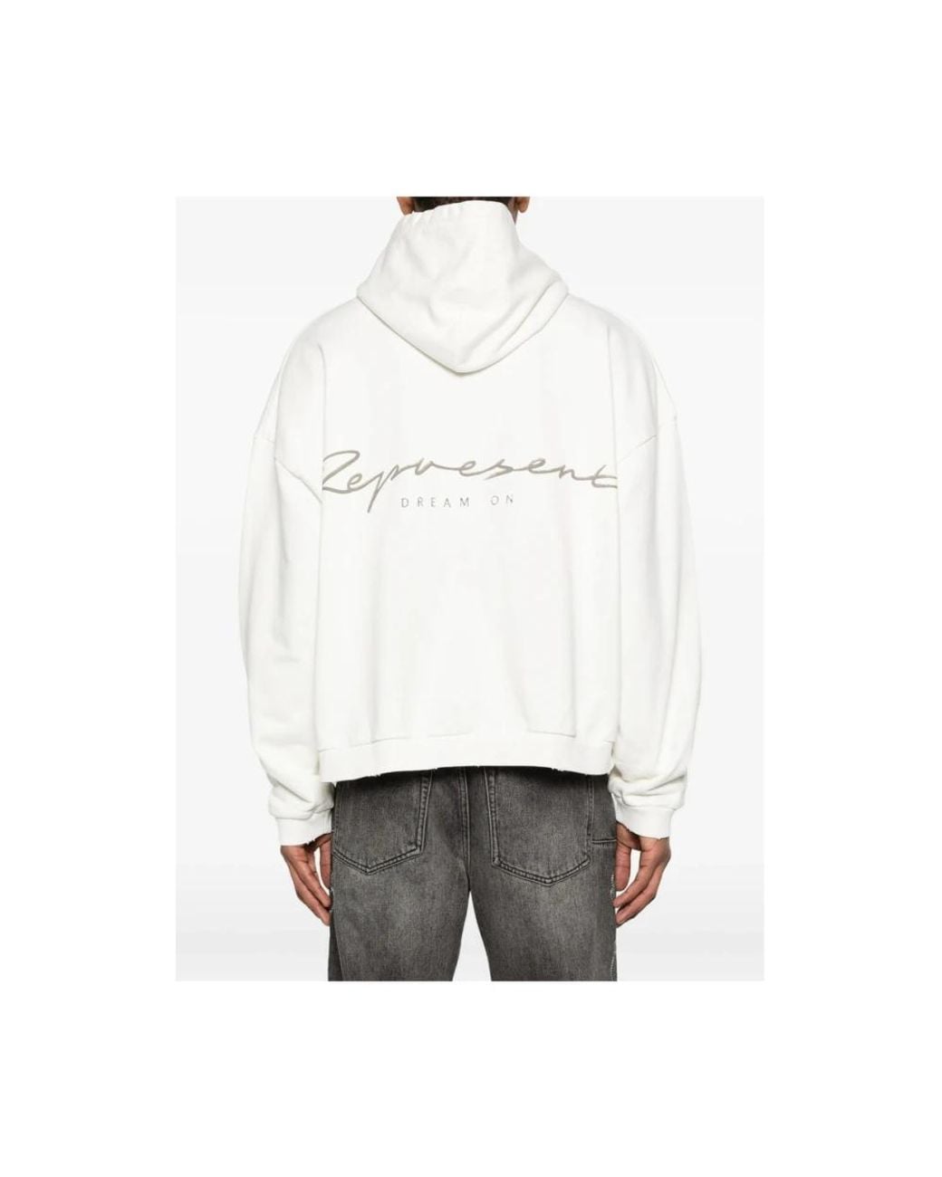 Represent White Hoodies for men