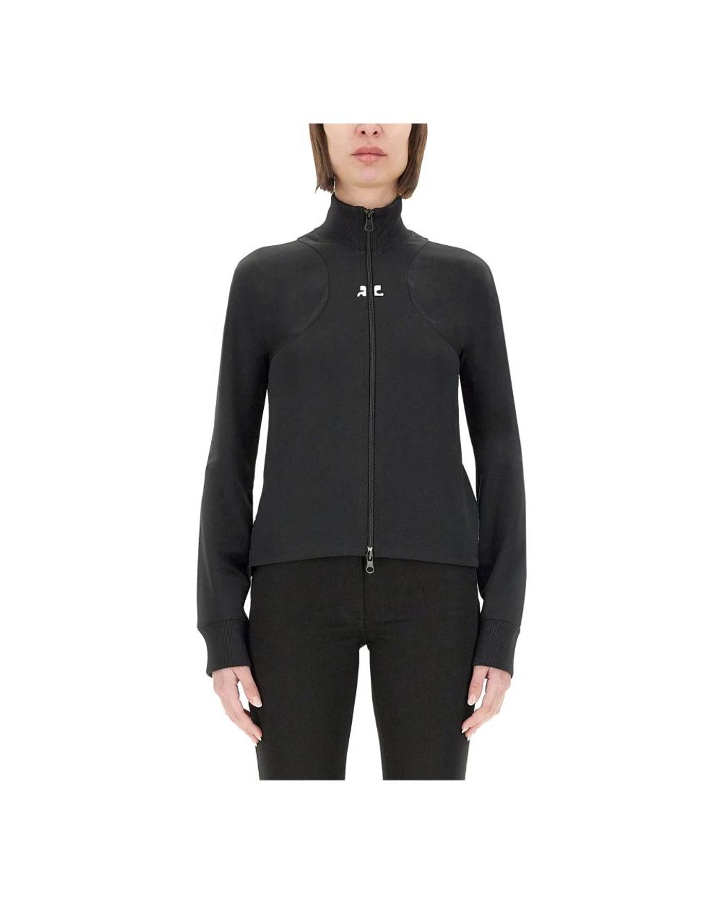 Courreges Black Zip-Throughs