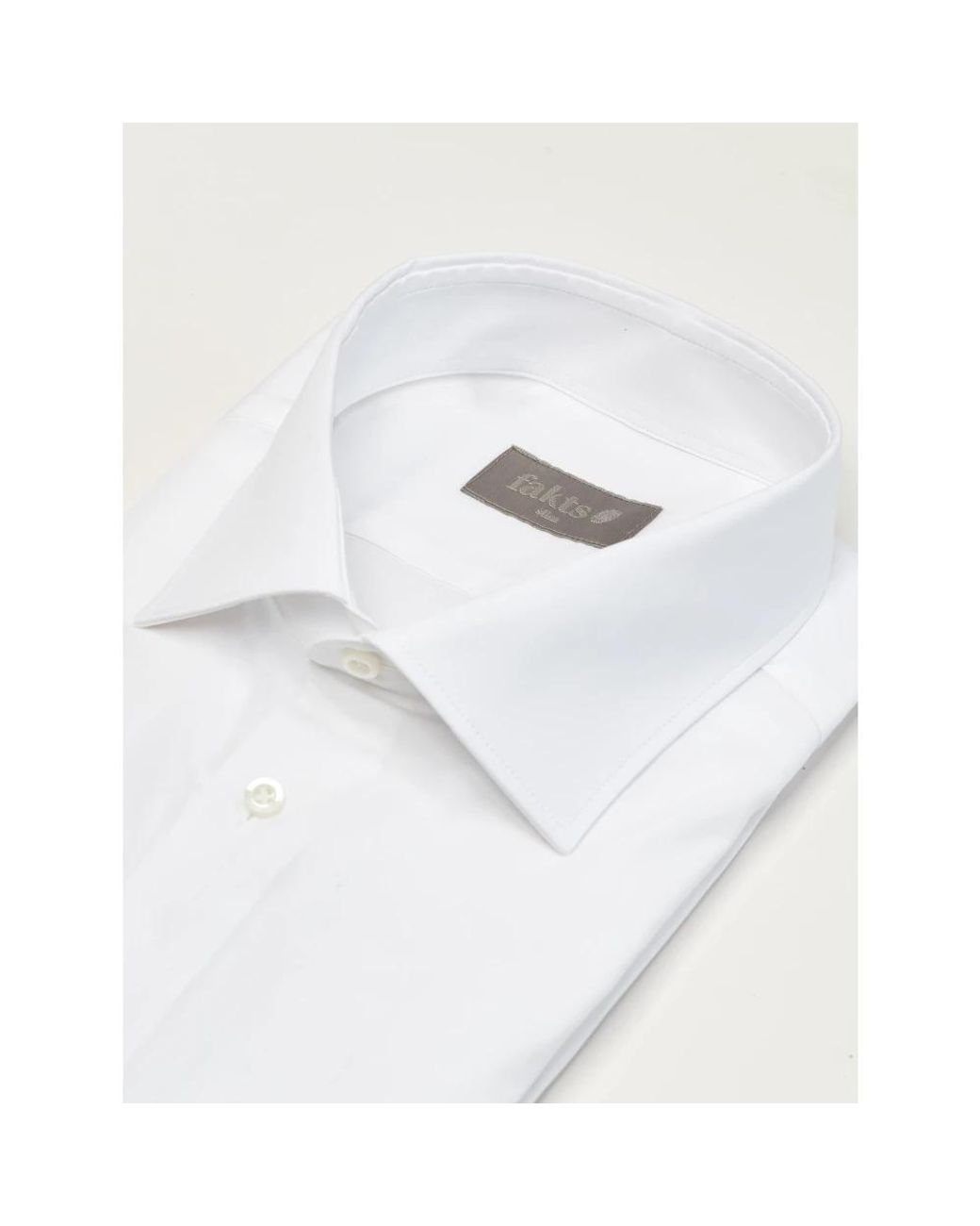 fakts White Formal Shirts for men