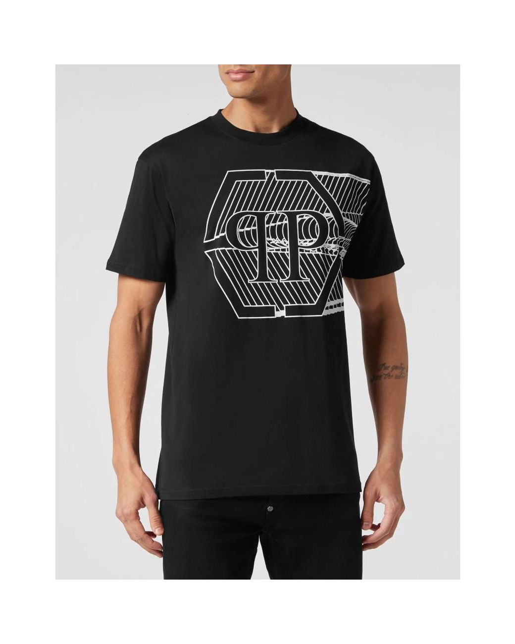 Philipp Plein Black T-Shirts for men