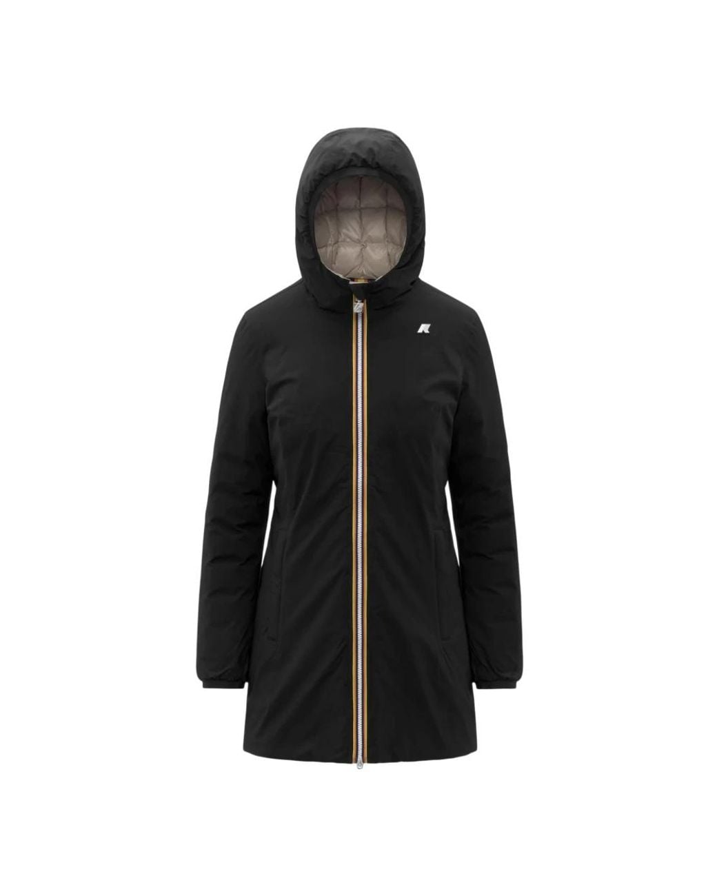 K-Way Denise St Thermo Reversible Down Jacket in het Black