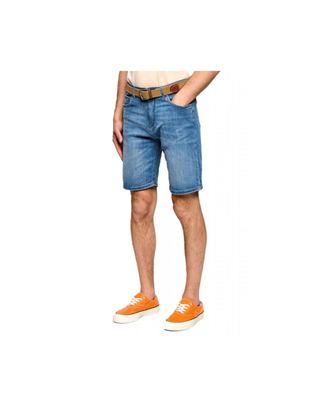 Karl Lagerfeld Blue Denim Shorts for men
