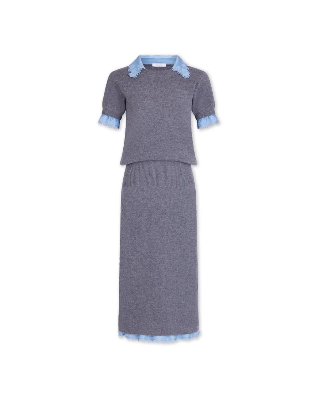 Rabanne Midi Jurk in het Blue