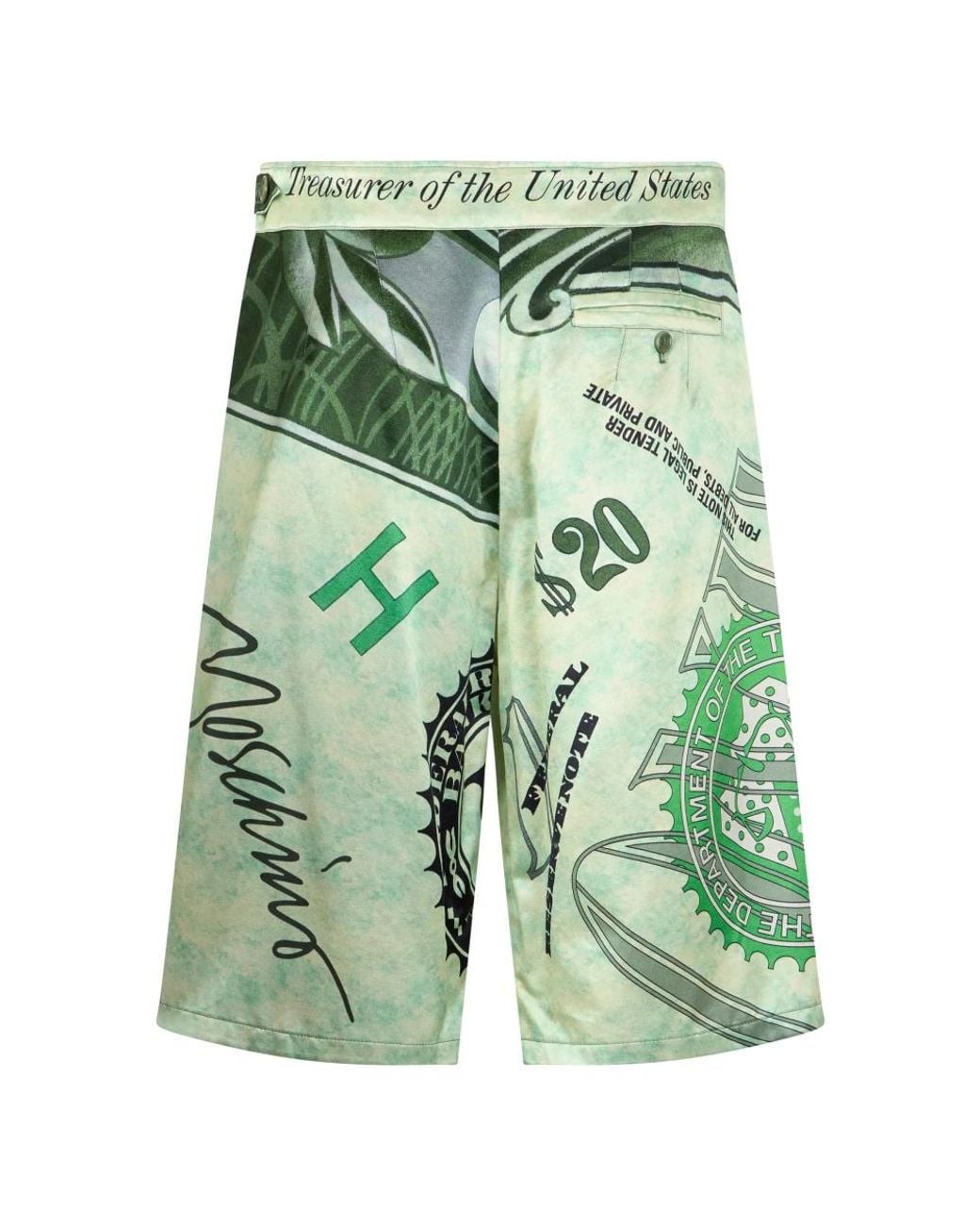 Moschino Green Casual Shorts for men