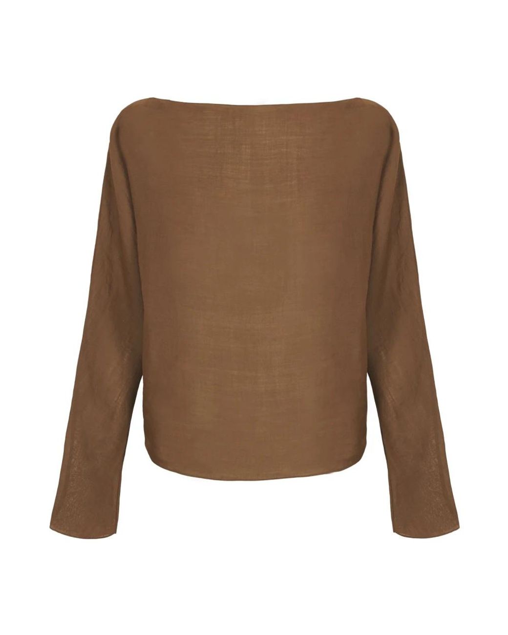 Cortana Overhemden ,Bruin ,Poona, Top Van Ramie Henna in het Brown