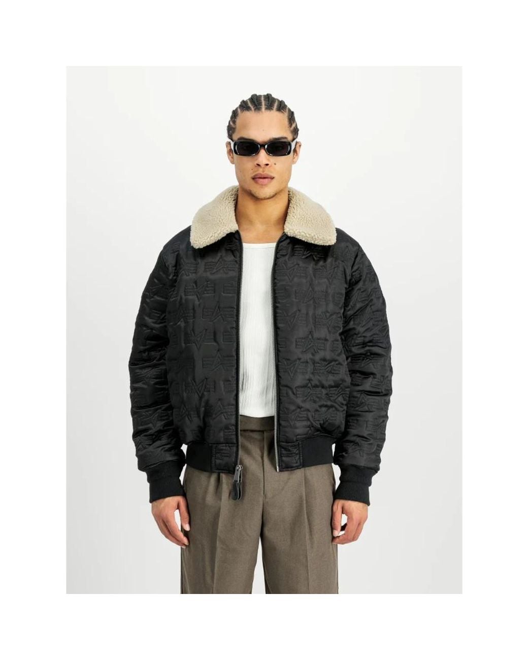Alpha Industries Black Bomber Jackets for men