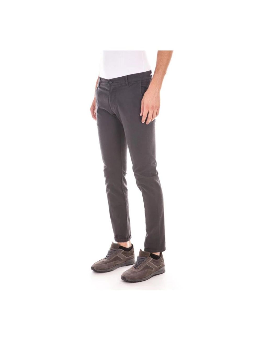 Daniele Alessandrini Gray Chinos for men