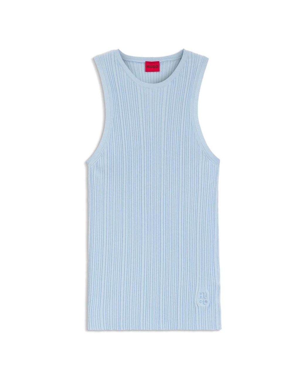 HUGO Blue Sleeveless Tops