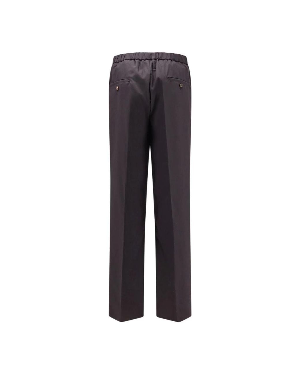 Hevò Brown Straight Trousers for men