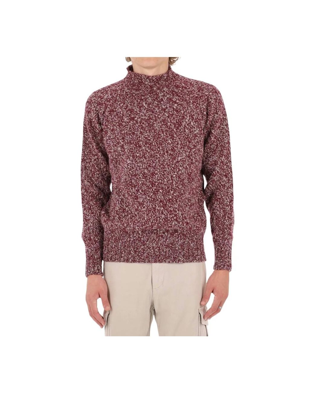 Drumohr Crewneck Sweater in het Red voor heren
