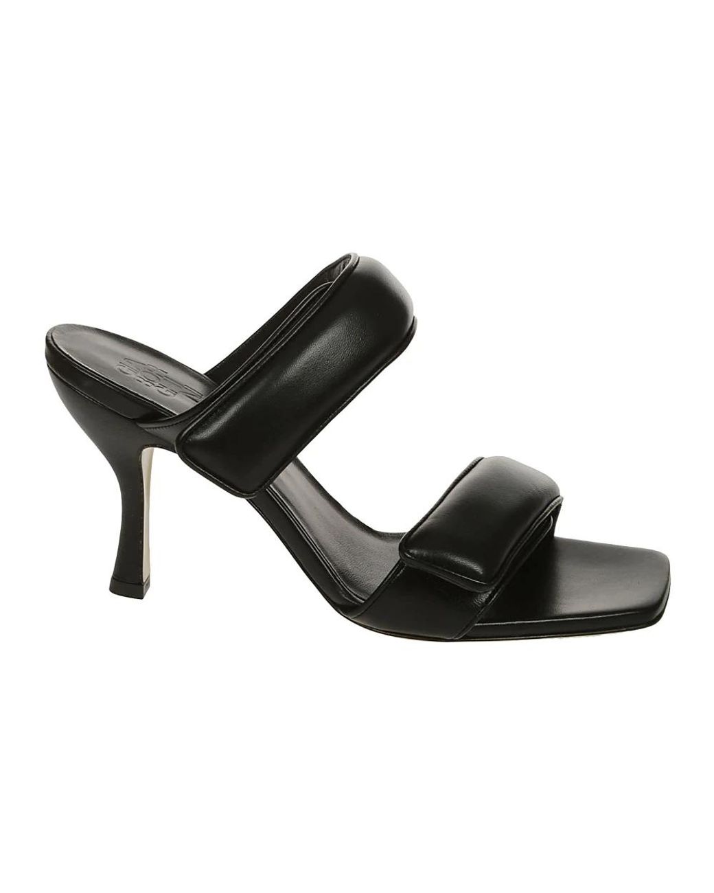 Gia Borghini Black Heeled Mules