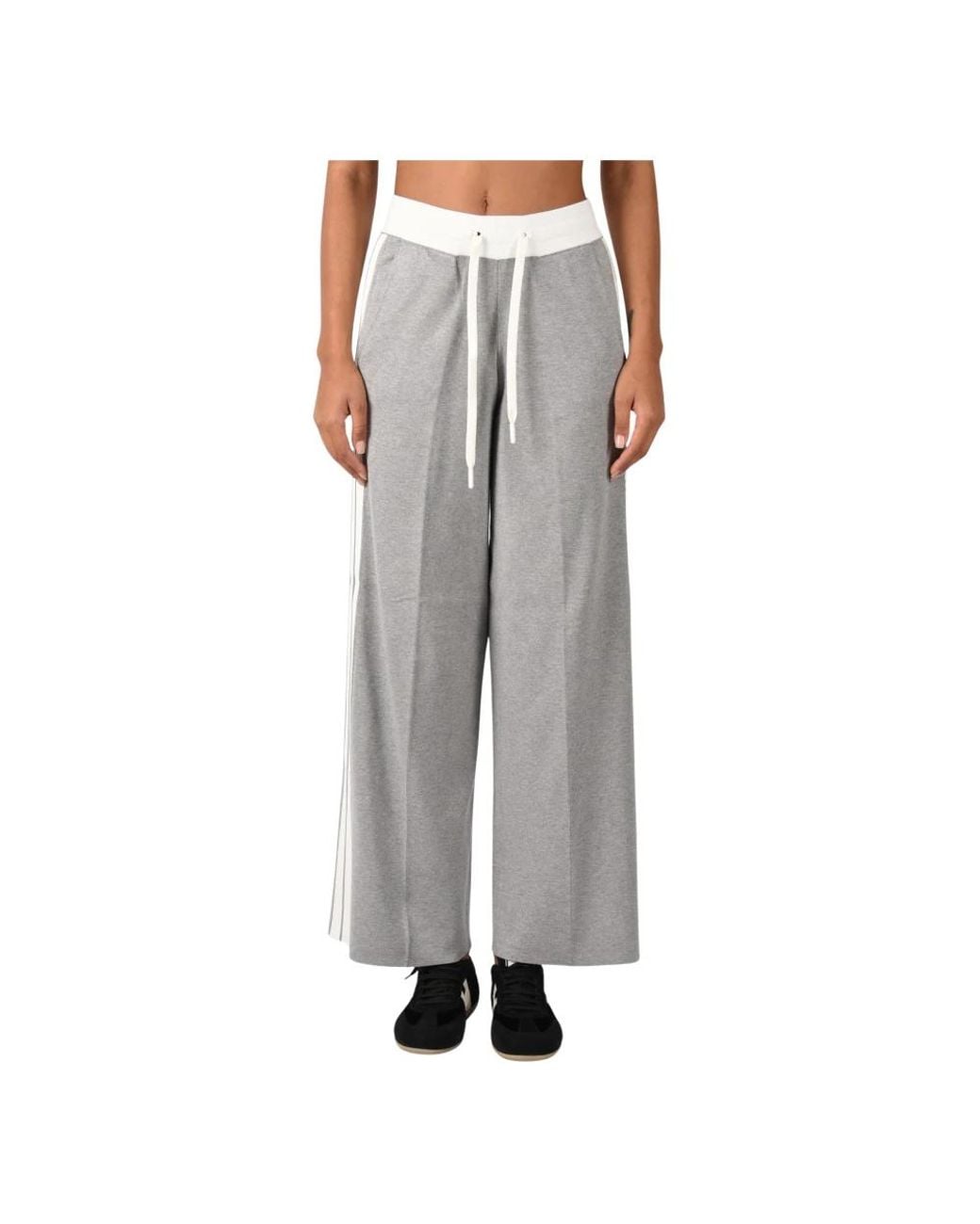 Elisabetta Franchi Gray Wide Trousers