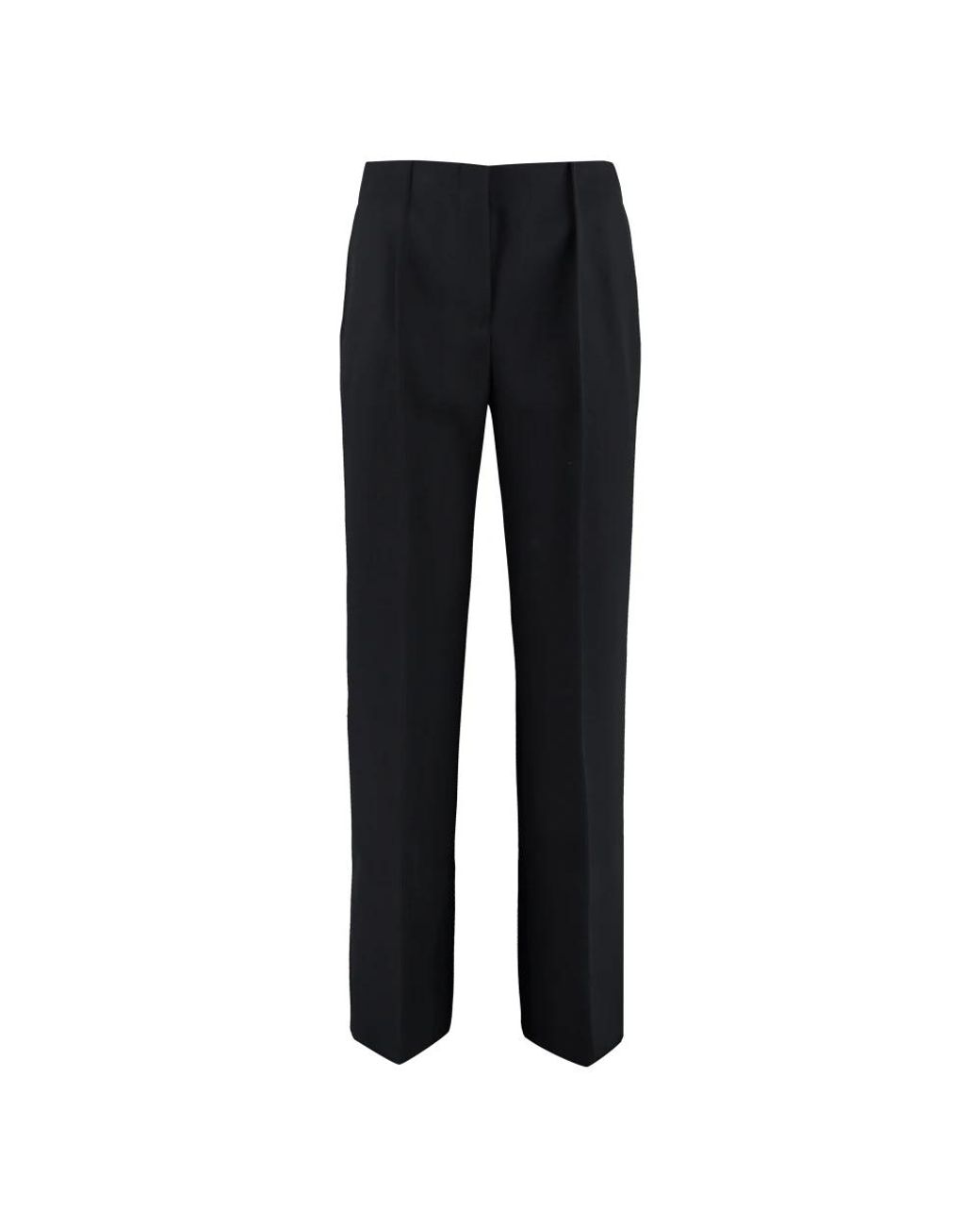 Jil Sander Black Straight Trousers
