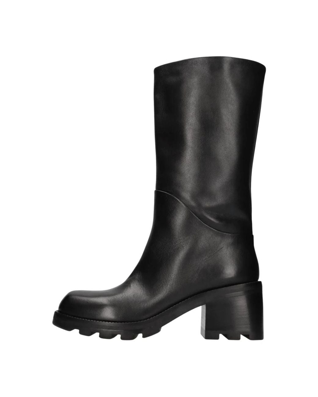 Elena Iachi Black Heeled Boots