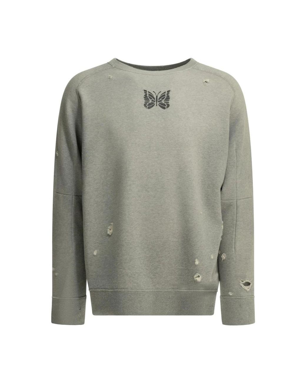 Needles Deconstructed Sweatshirt in het Gray voor heren
