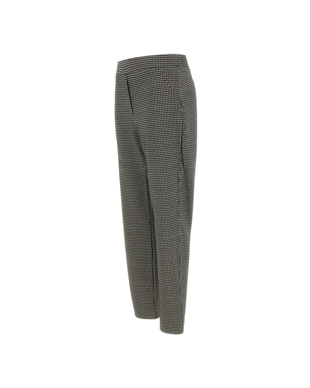 Elena Miro Gray Straight Trousers