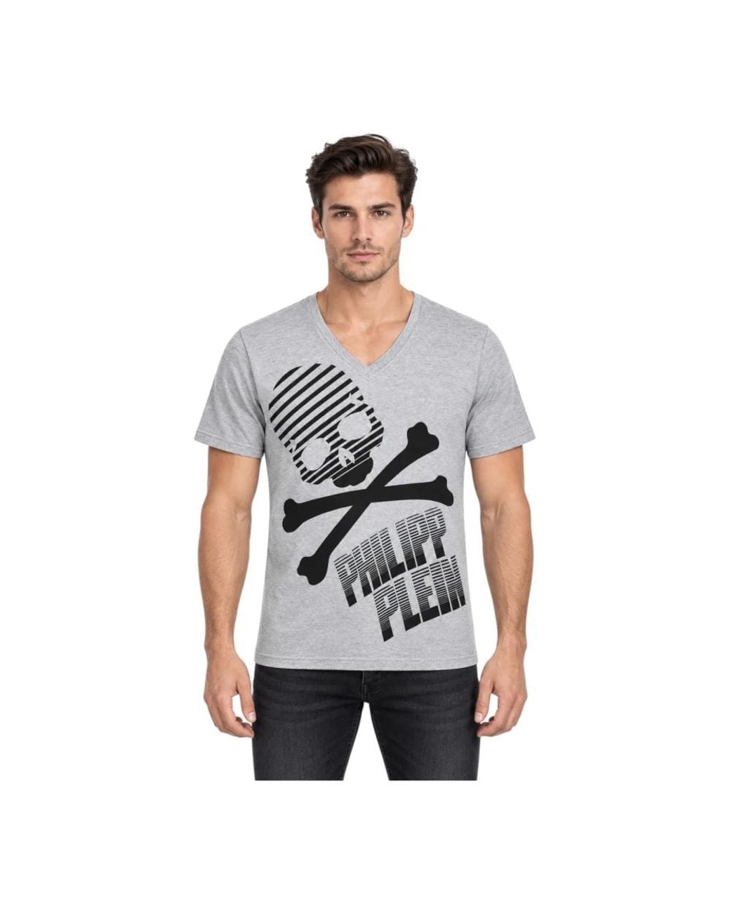 Philipp Plein Gray T-Shirts for men