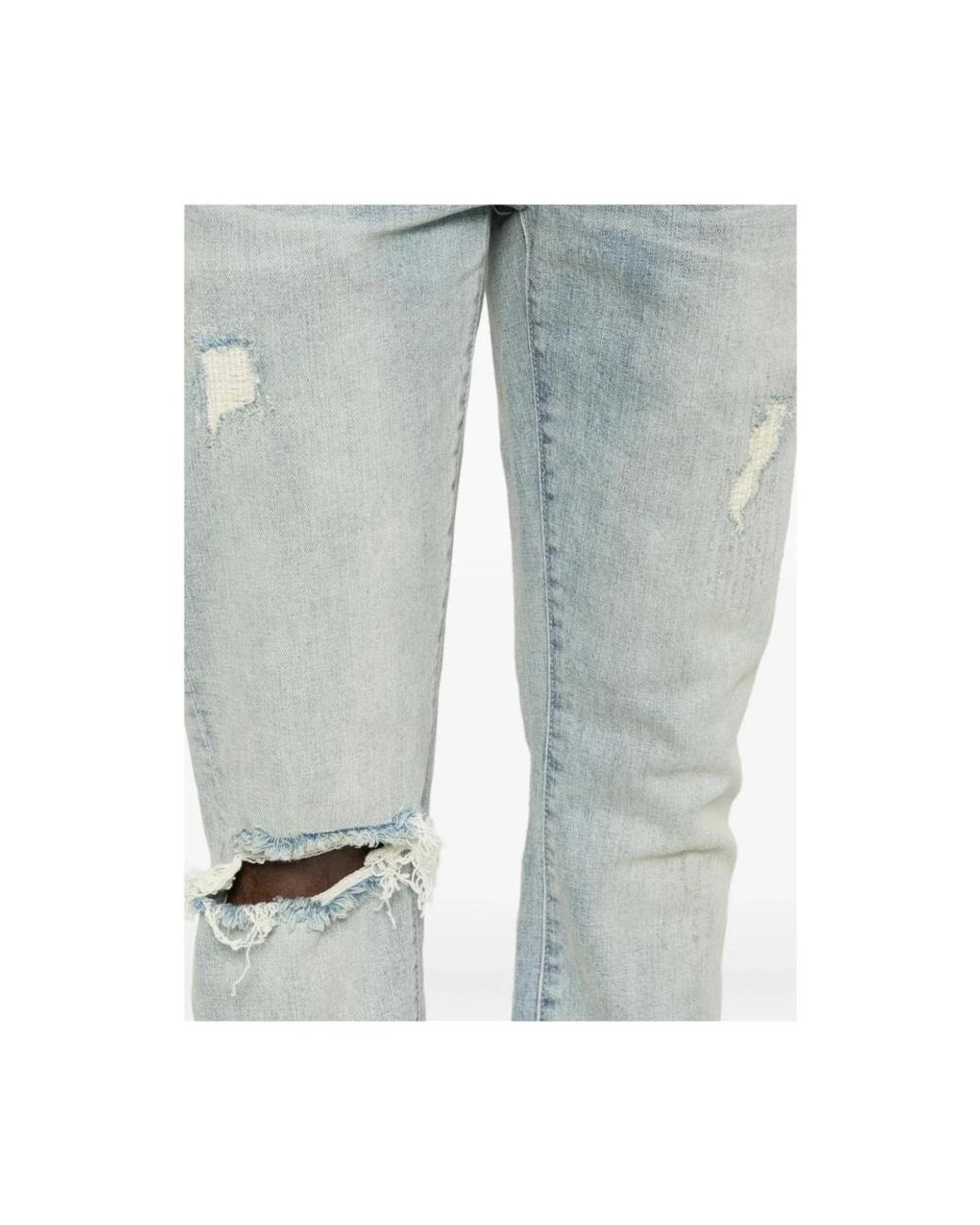 Purple Brand Blue Slim Fit Jeans for men