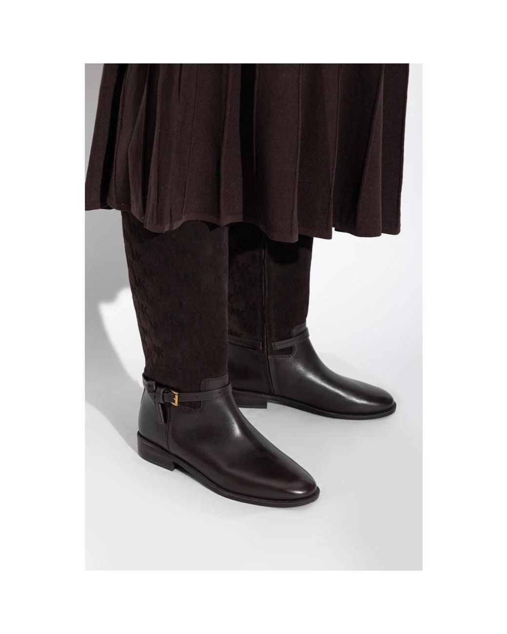Michael Kors Black Beverly Flat Boot