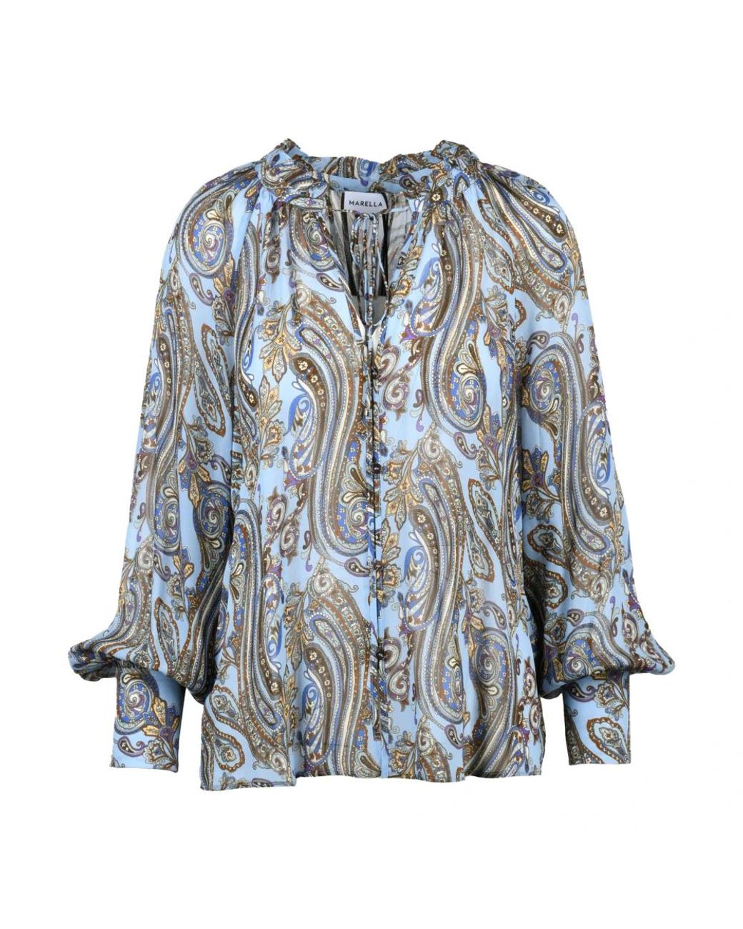 Marella Chiffon Blouse in het Blue