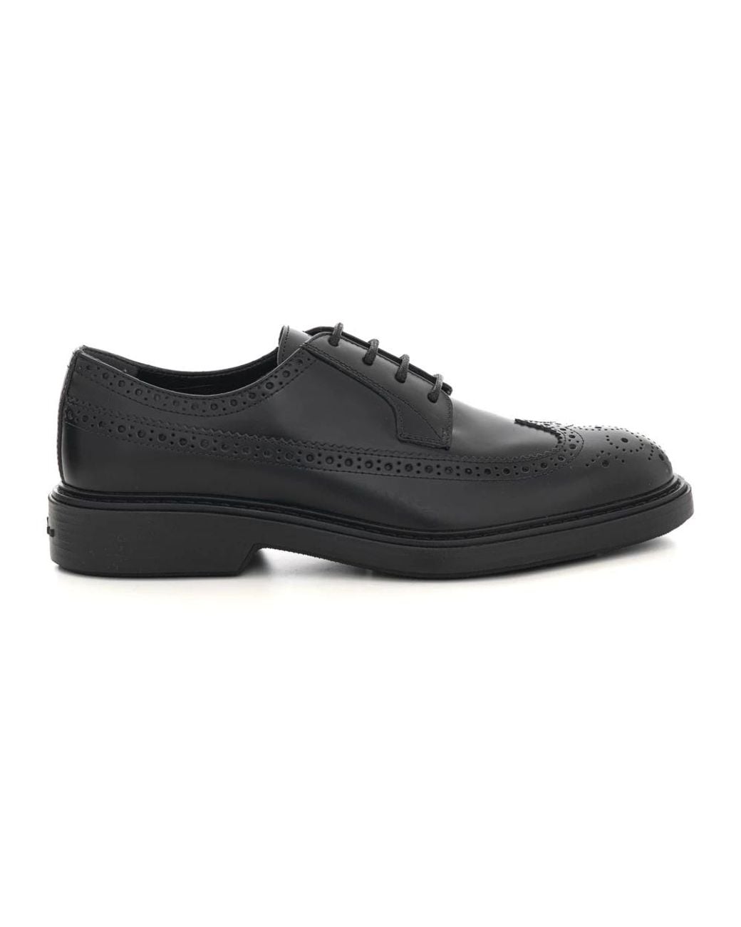 Hogan Black Dress Shoes for men
