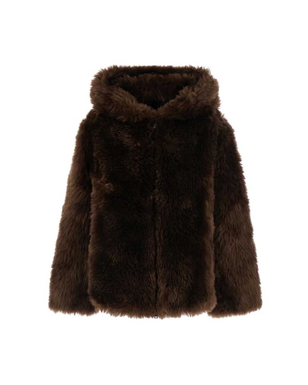 P.A.R.O.S.H. Black Faux Fur & Shearling Jackets