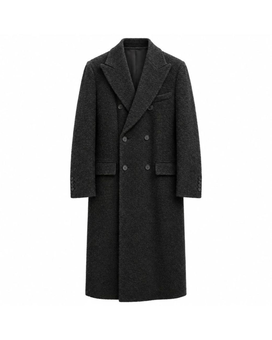 Dolce & Gabbana Black Double-Breasted Coats for men