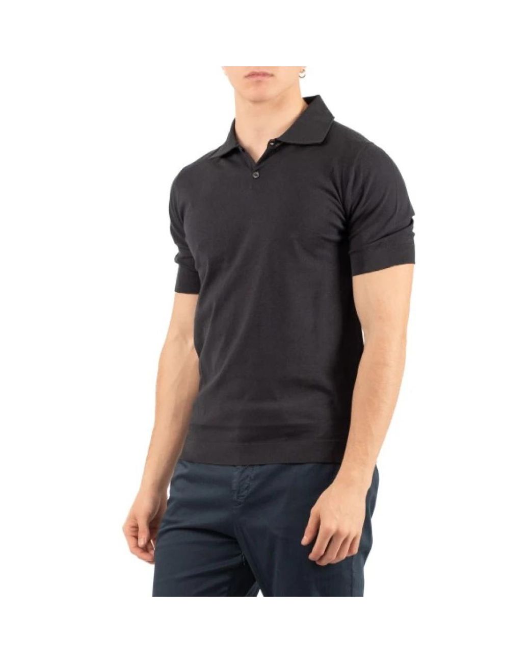 Alpha Industries Black Polo Shirts for men
