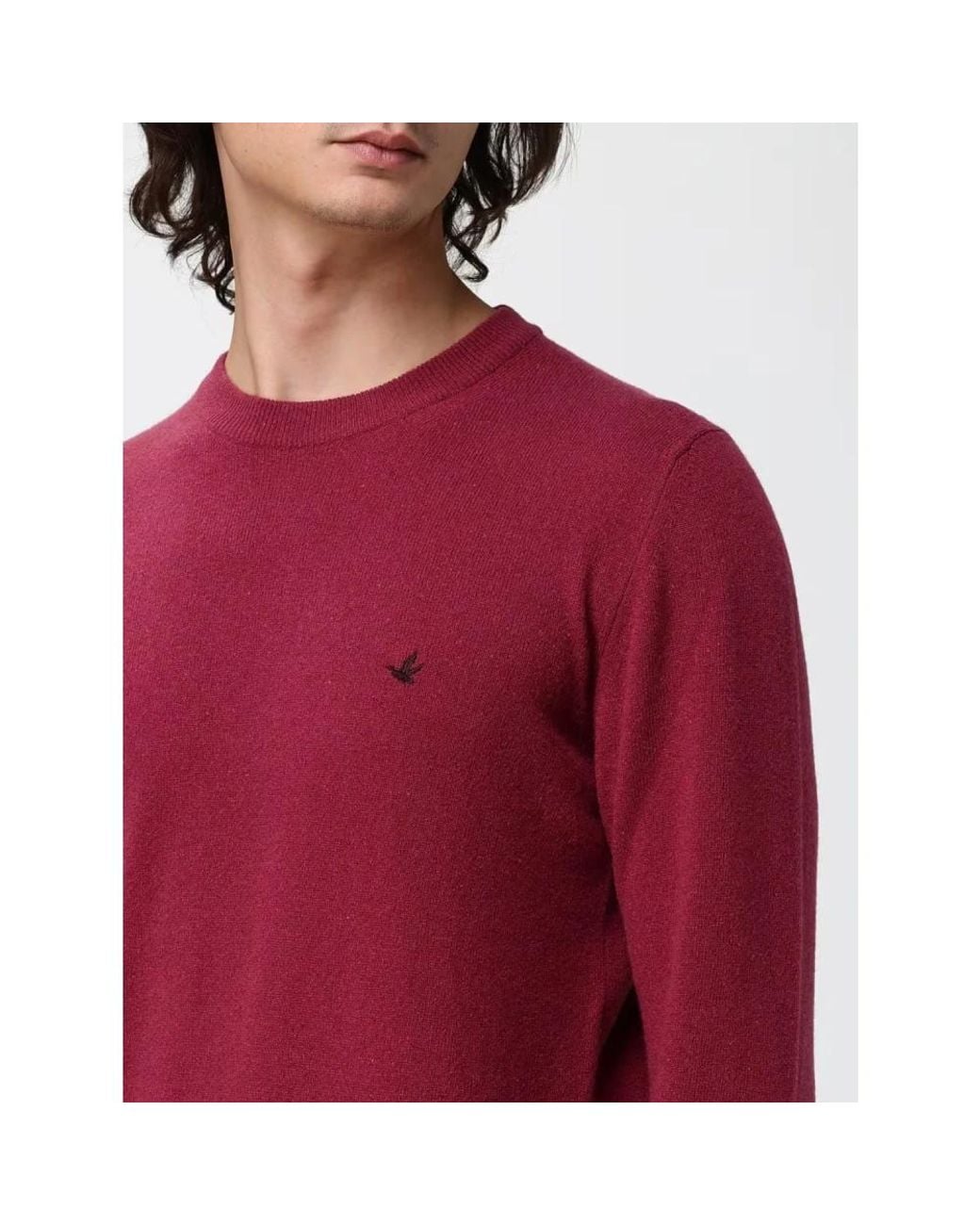 Brooksfield Red Round-Neck Knitwear for men