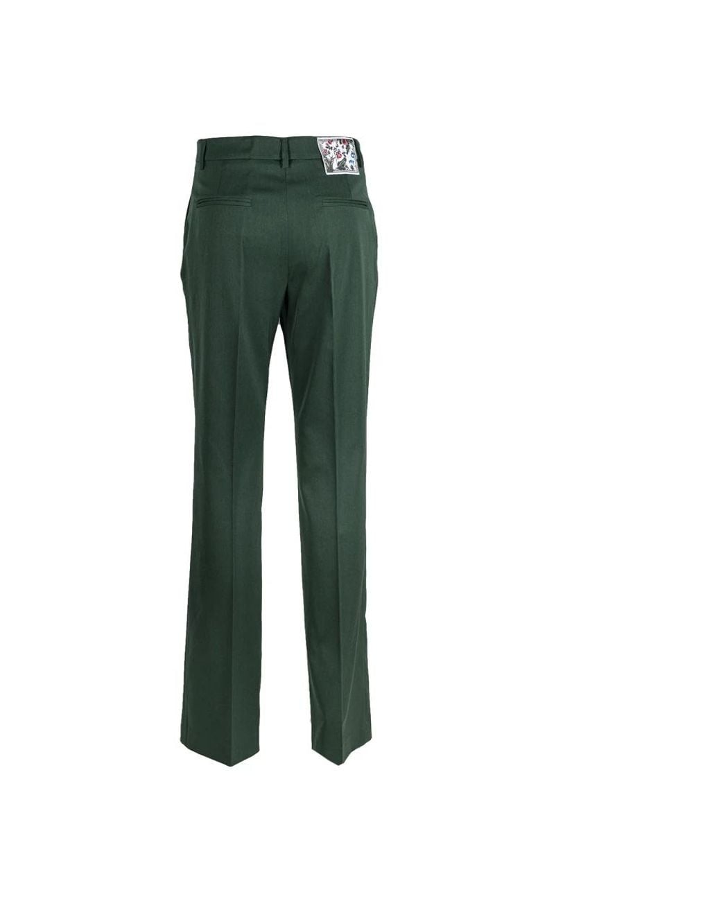 Vivetta Green Straight Trousers