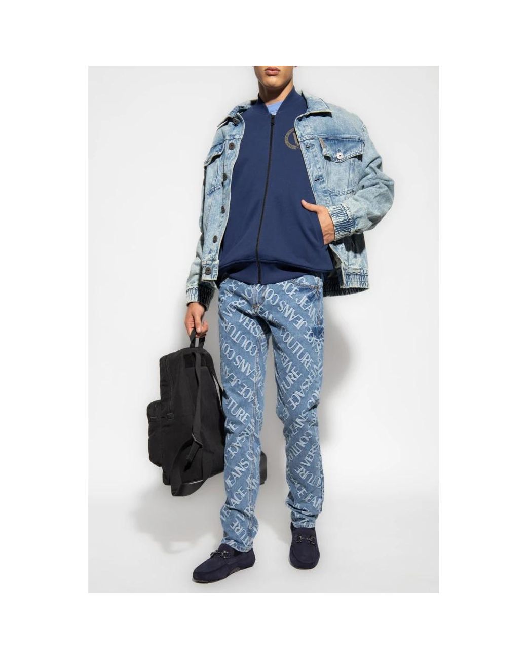 Versace Jeans Couture Blue Zip-Throughs for men