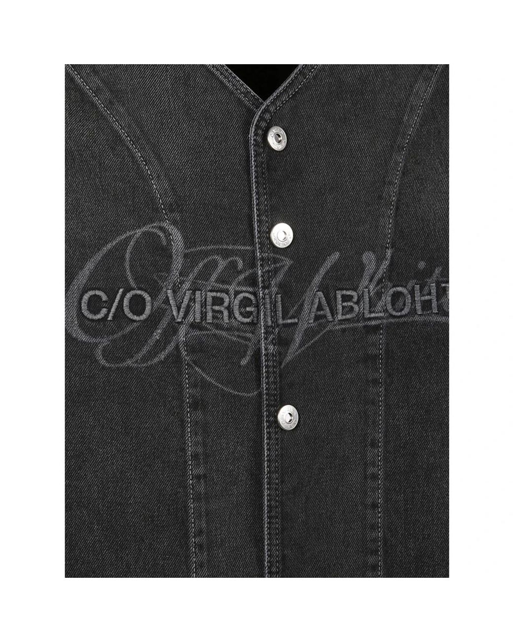 Off-White c/o Virgil Abloh Black Short Sleeve Shirts for men