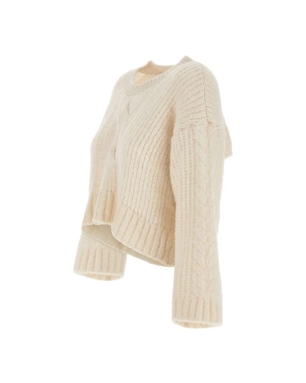 Maurizio Mykonos Natural Round-Neck Knitwear