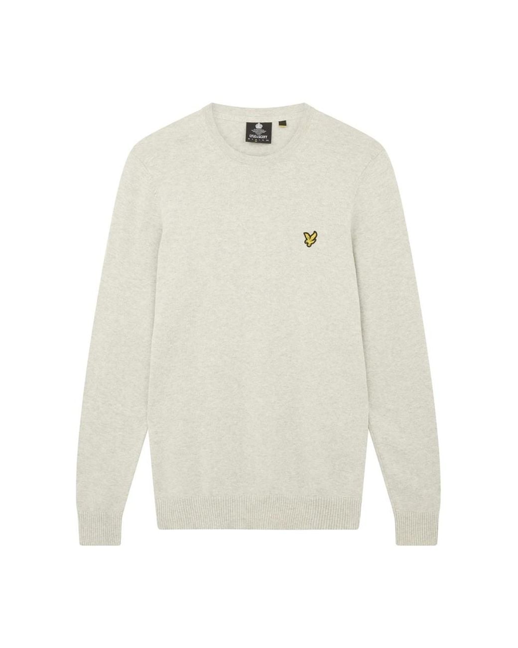Lyle & Scott White Round-Neck Knitwear for men