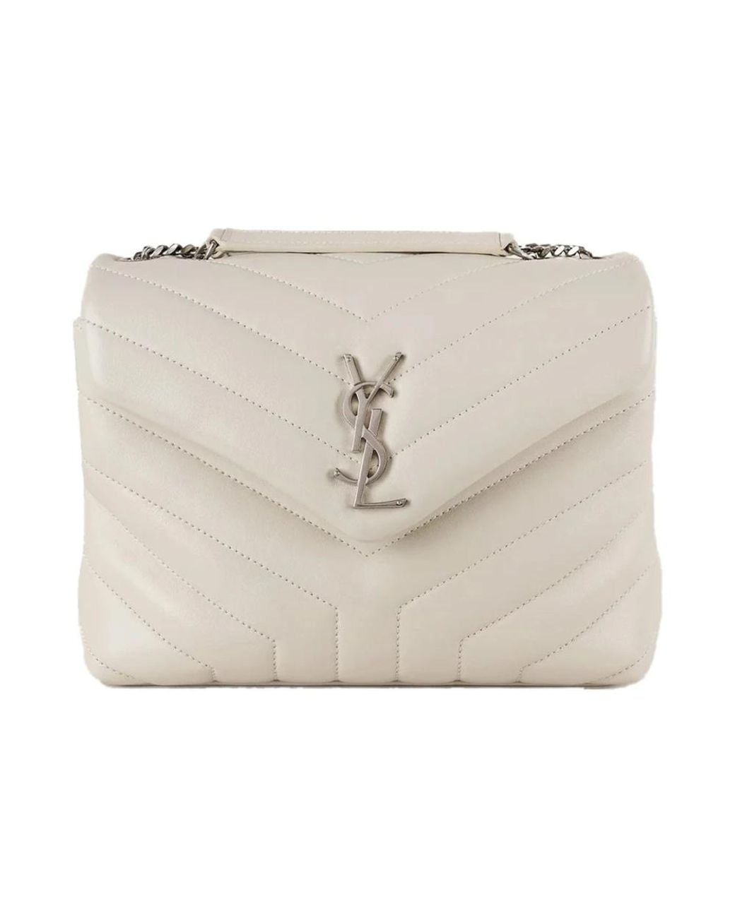 Saint Laurent Natural Shoulder Bags