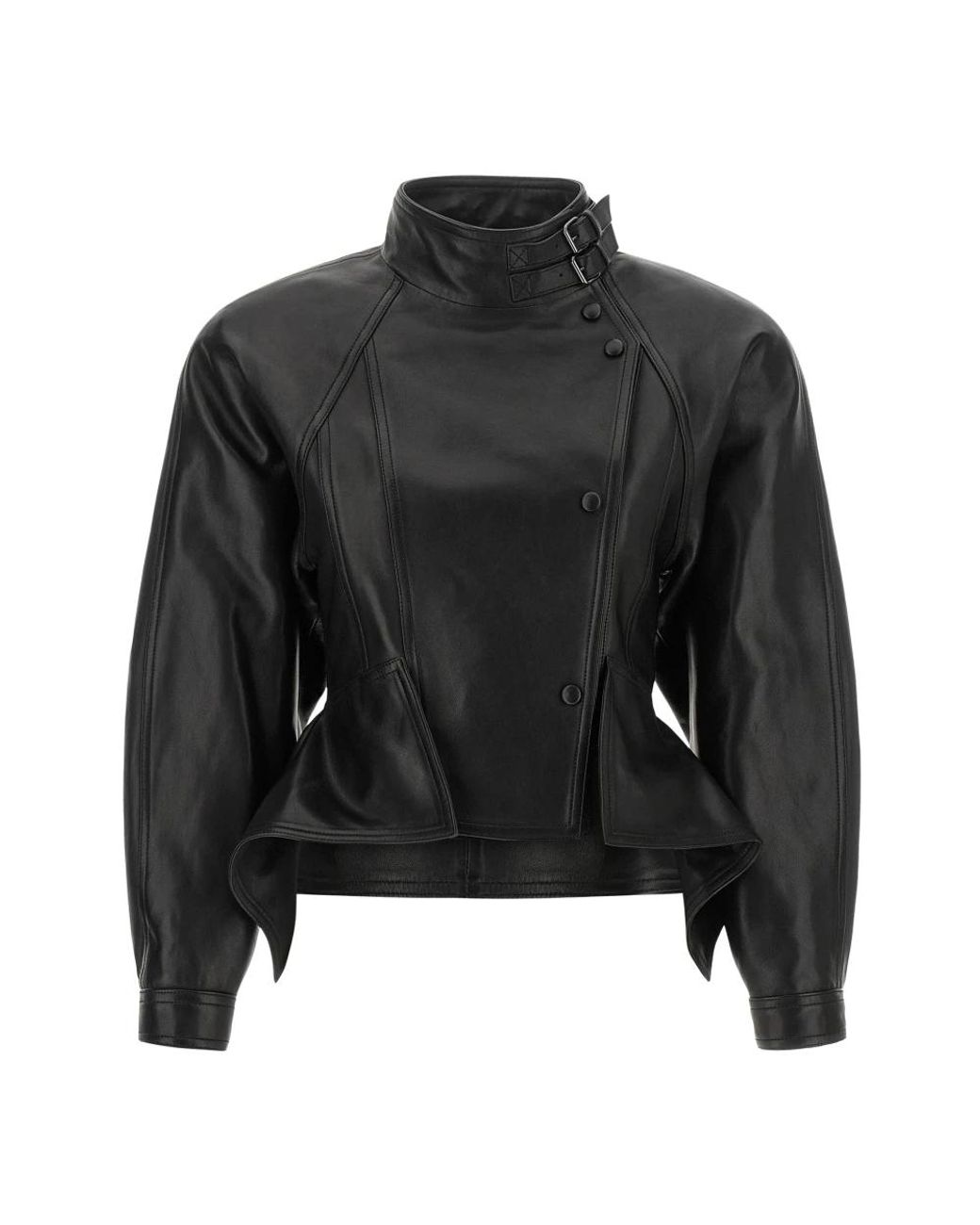 Balmain Black Leather Jackets