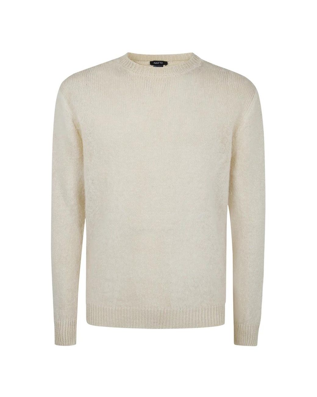 Avant Toi White Round-Neck Knitwear for men