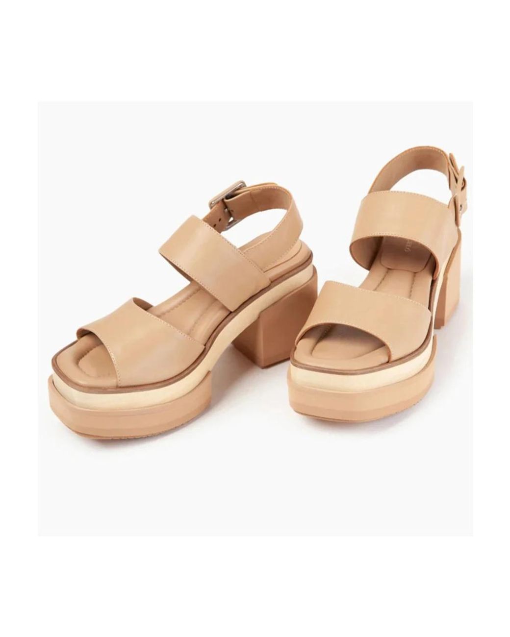 Paloma Barceló Natural High Heel Sandals