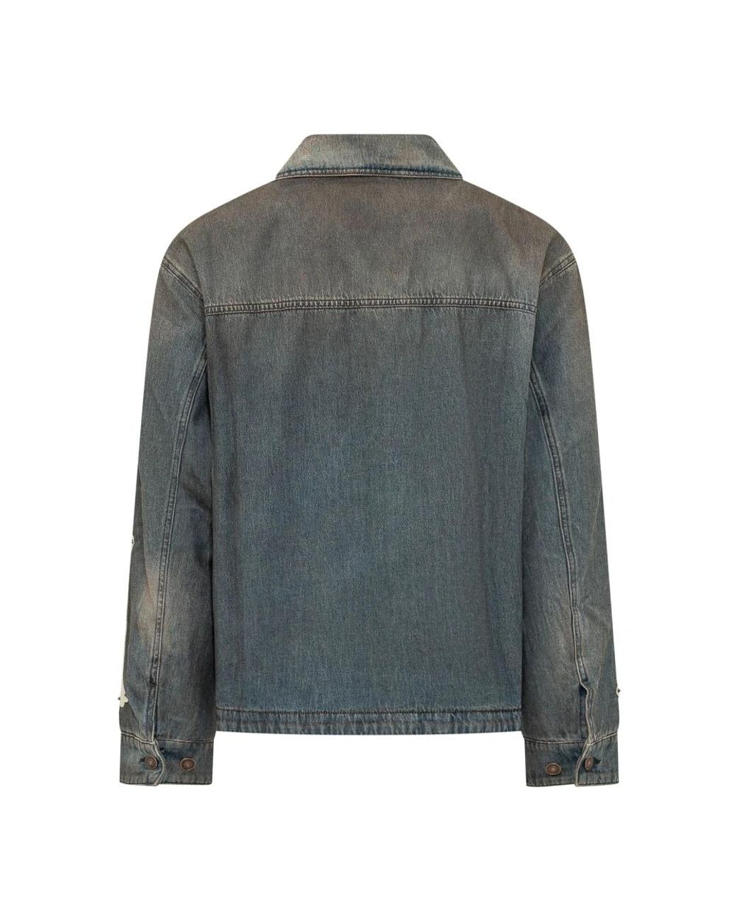 Denim Jackets Amiri de hombre de color Gray
