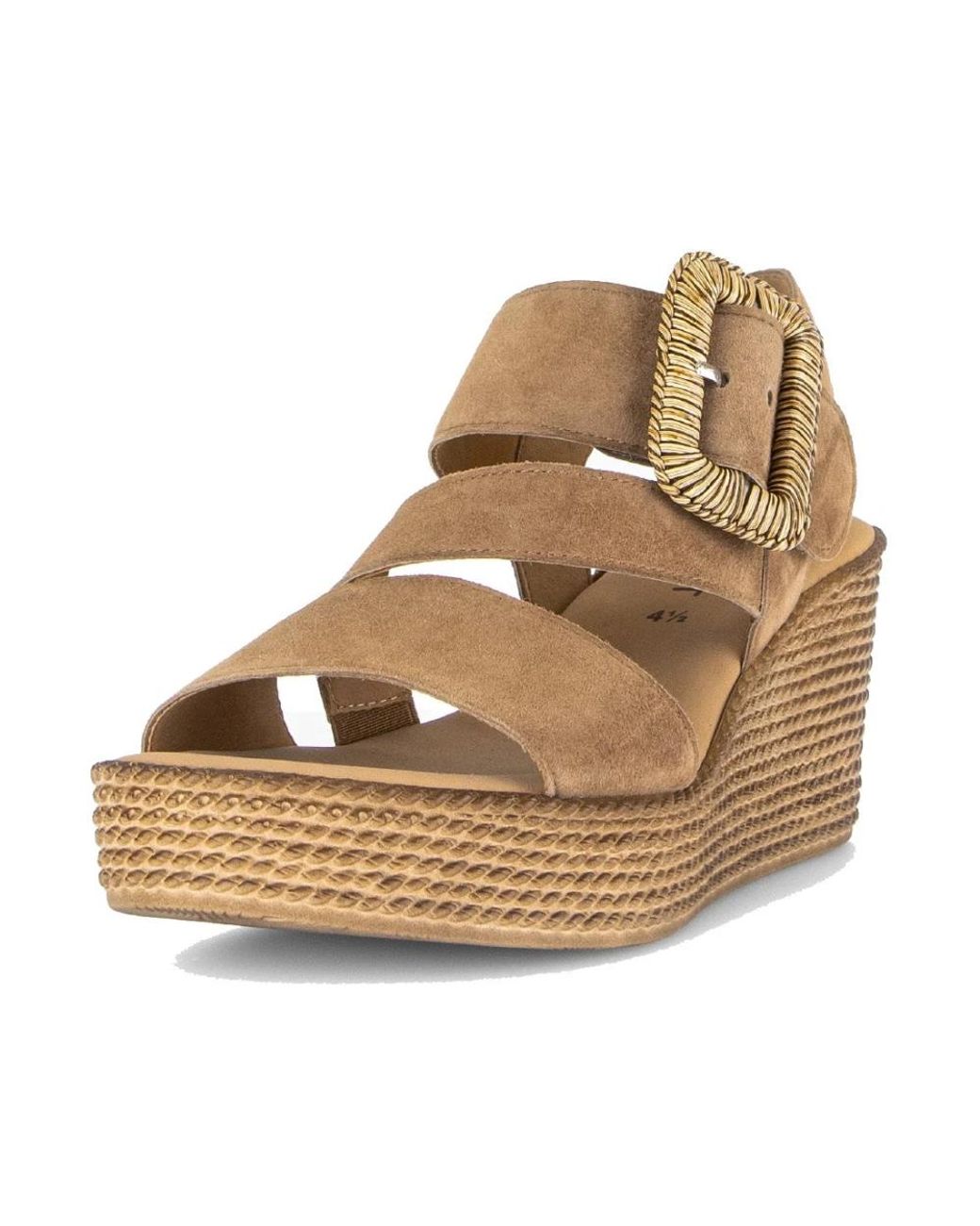 Wedges Gabor en coloris Brown