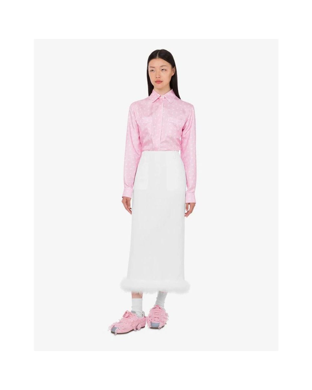 Moschino White Midi Skirts