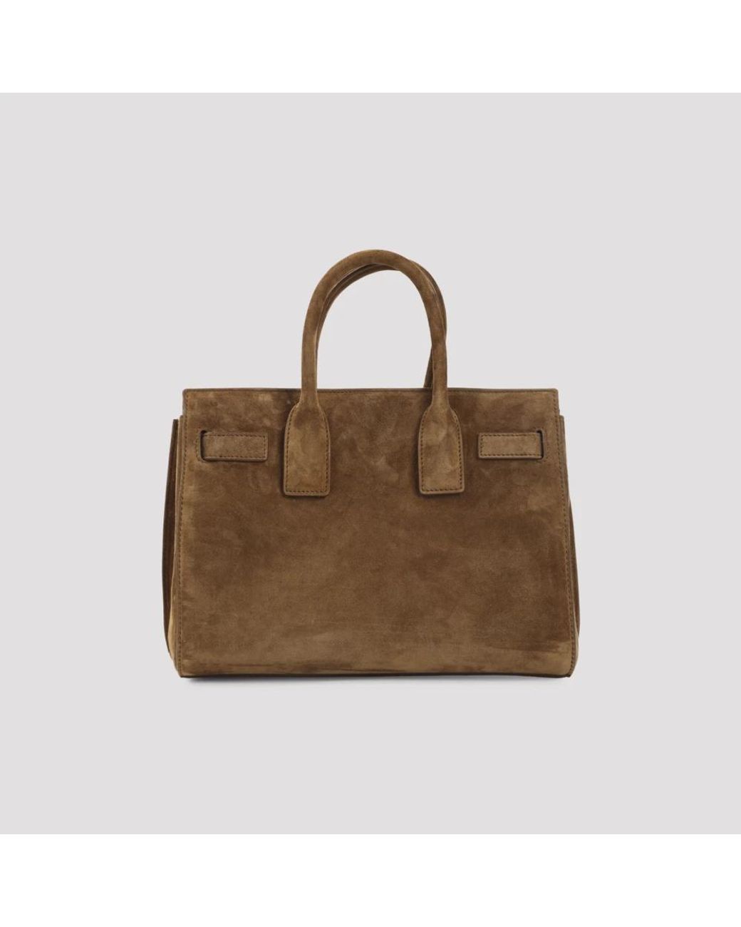 Handbags Saint Laurent de color Brown
