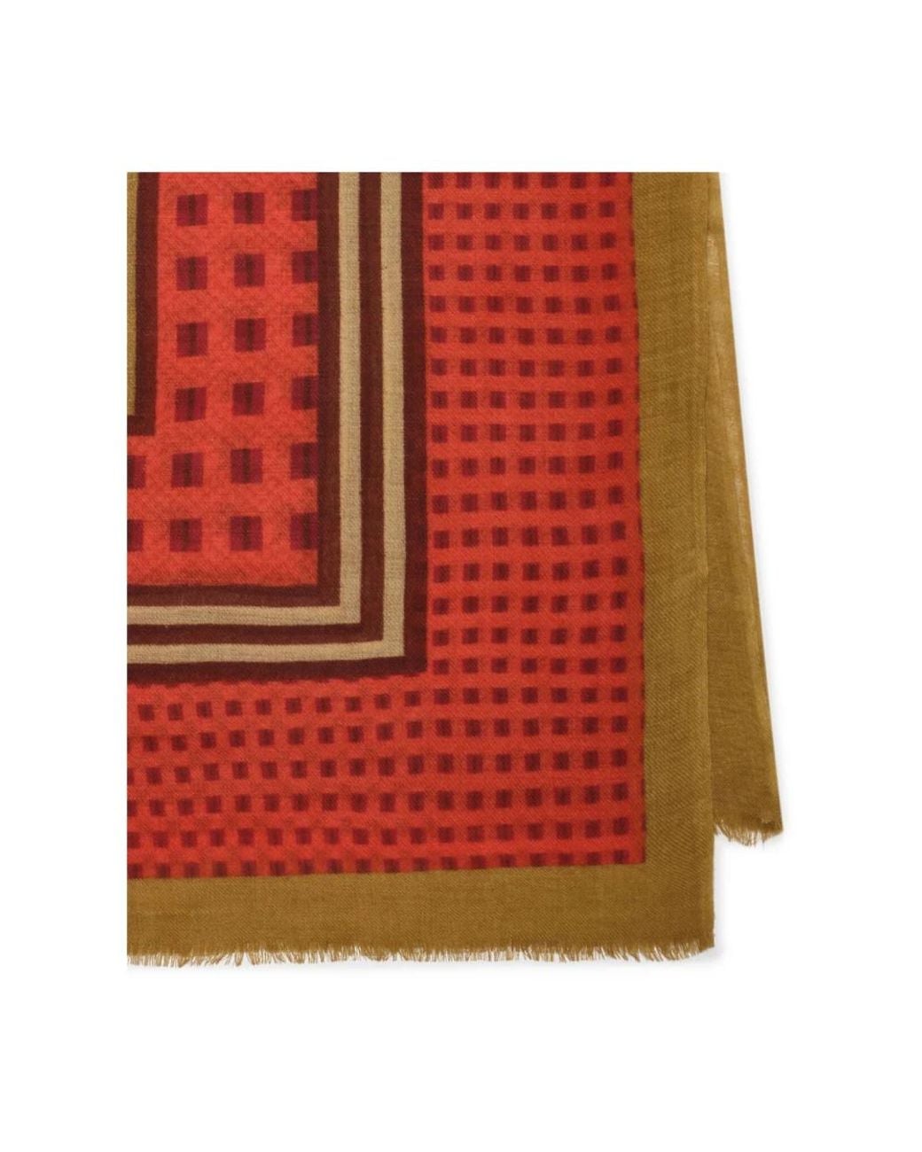 Maliparmi Red Winter Scarves