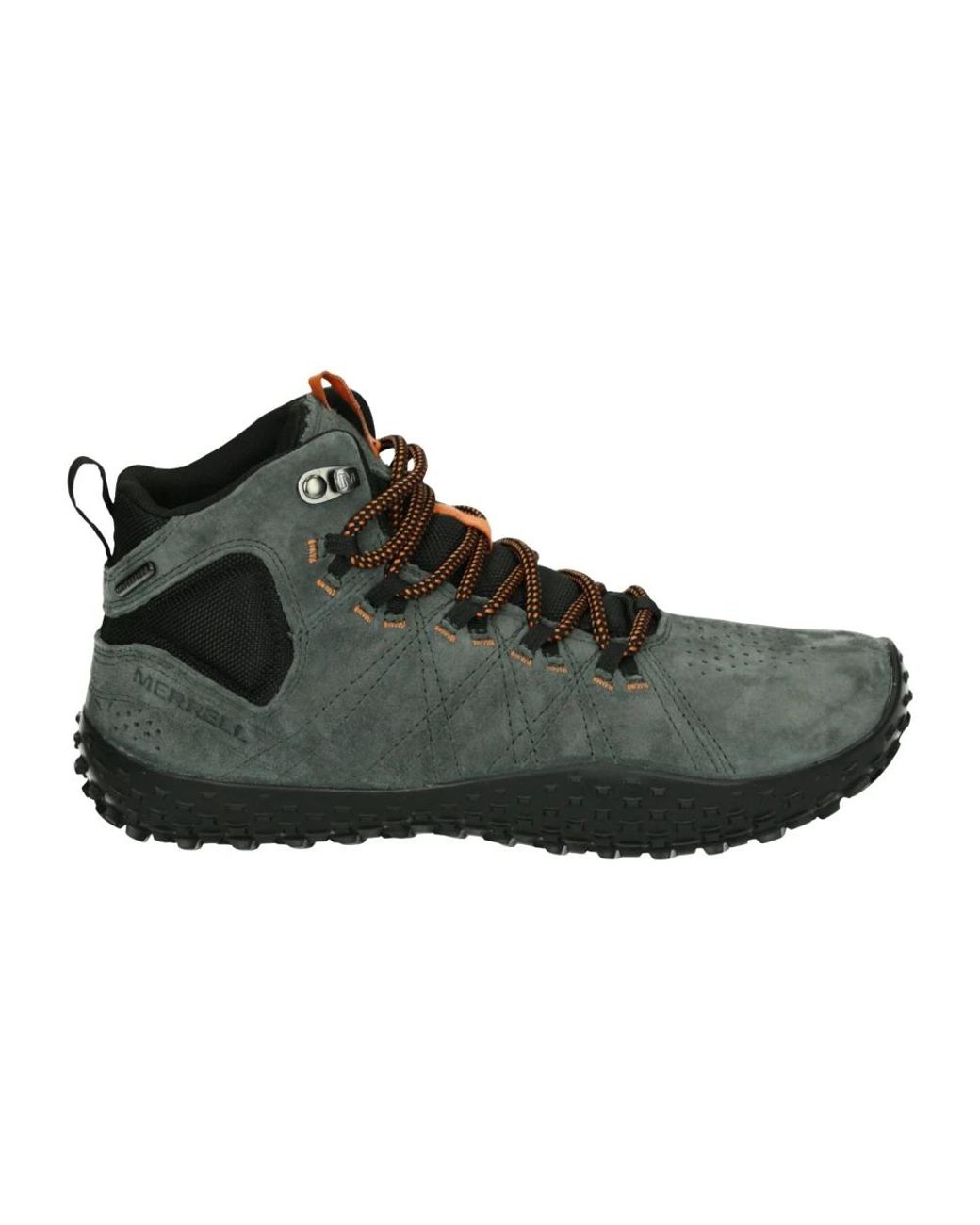 Merrell Fitness ,Grijs ,Leer J036001 Wrapt Mid Wp in het Black voor heren