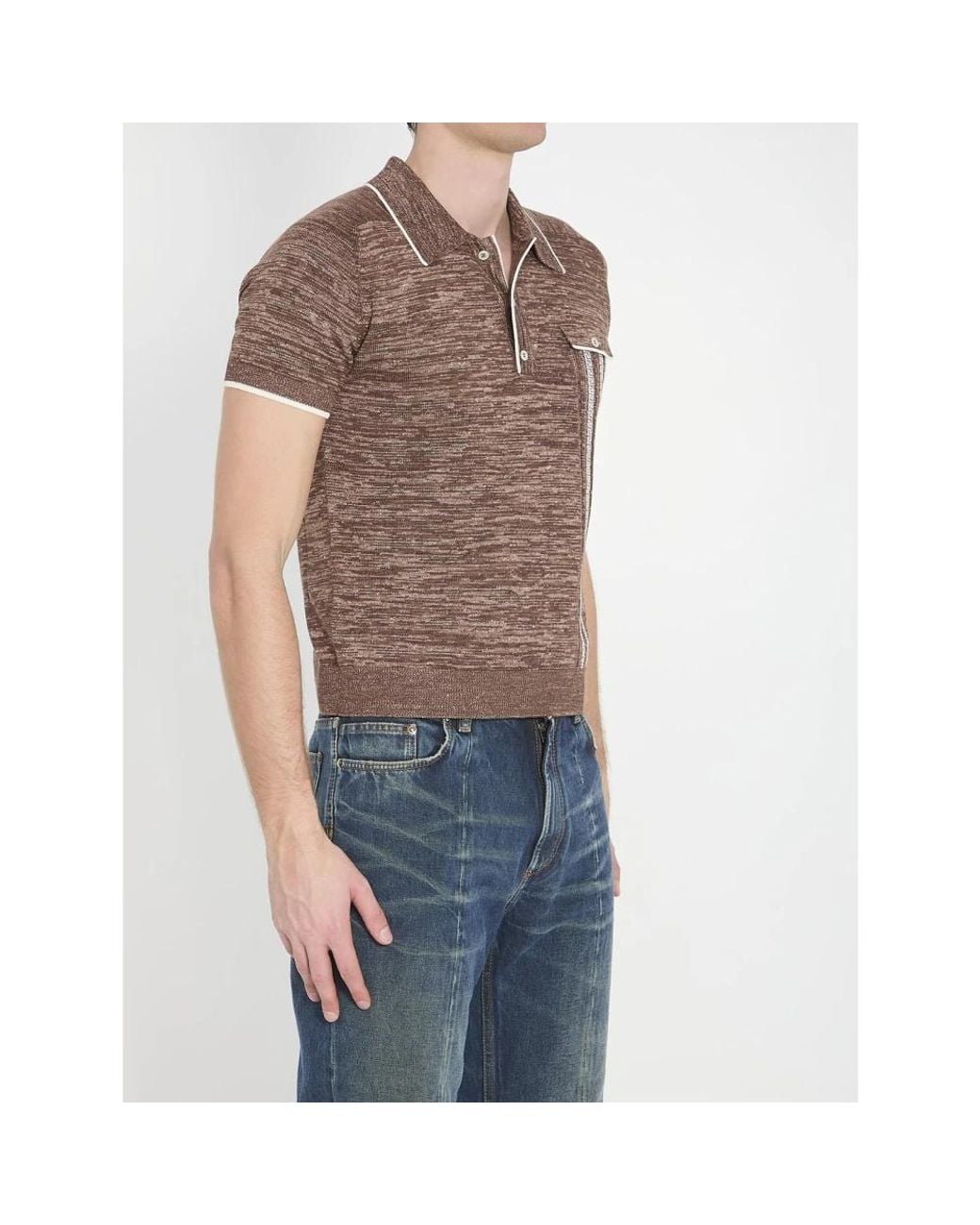 Versace Blue Round-Neck Knitwear for men