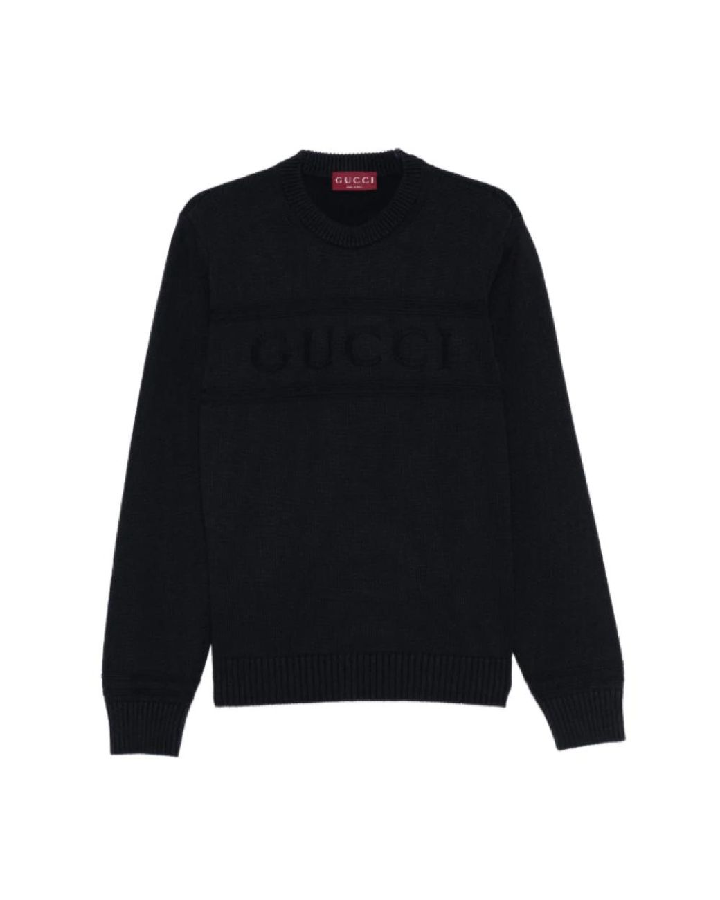Gucci Black Round-Neck Knitwear for men