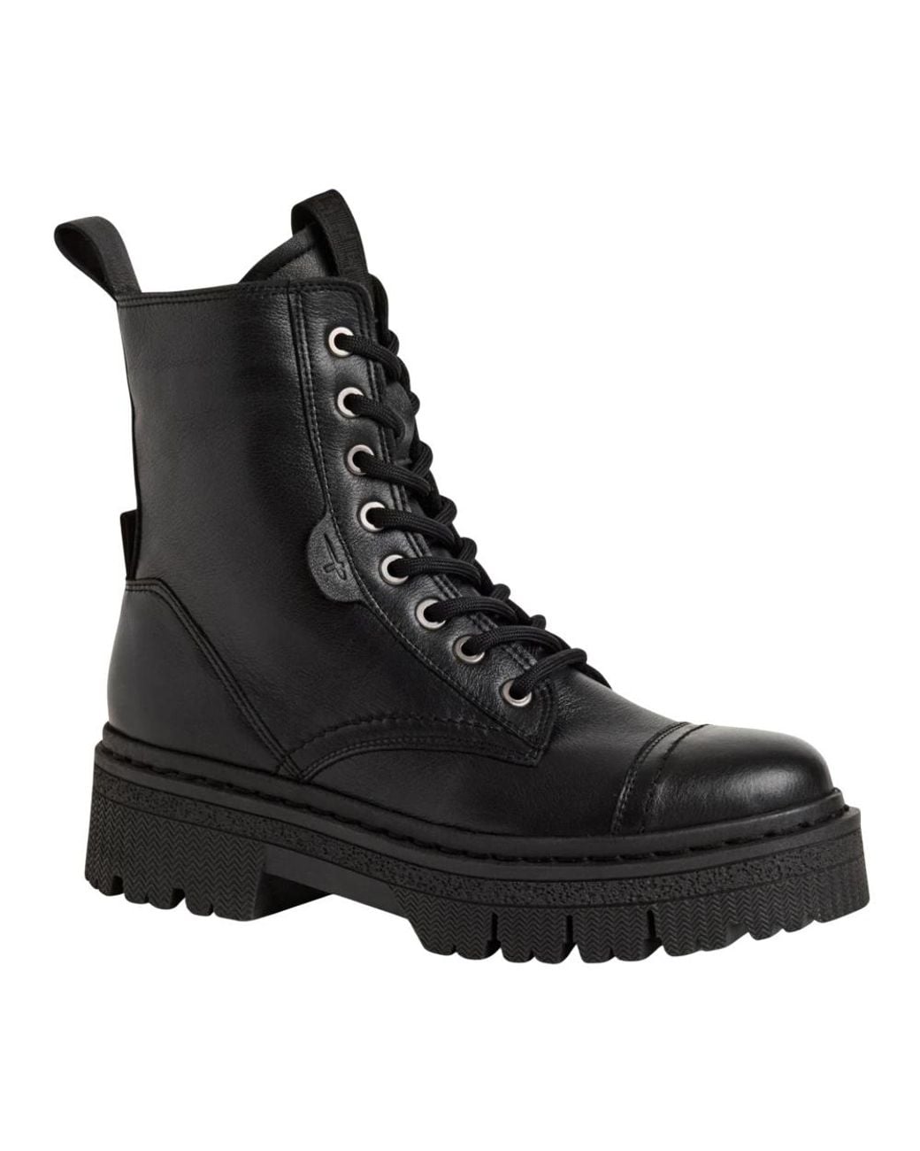 Tamaris Black Lace-Up Boots